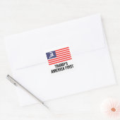Trump's eerste hamer en sikkel vlag vierkante sticker (Envelop)