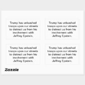 Trump's Epstein Distraction Hankamer Artjunkhaus  Rechthoekige Sticker (Vel)