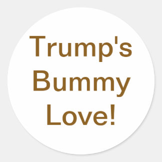 Trump's Flauwe Liefde! Hankamer Artjunkhaus Lekker Ronde Sticker