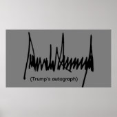 Trumps gesigneerde poster (Voorkant)