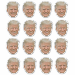 Trump's gezicht Grappig Donald Trump gezicht Sticker