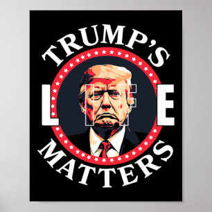 Trump's Levensproblemen Politieke Steun Voor Donal Poster