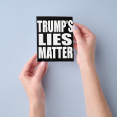 "TRUMP'S LIES MATTER" FLYERS (Hand)