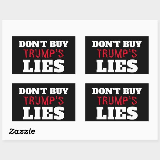 Trump's Lies Sticker (Vel)