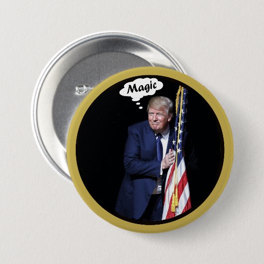 Trump's Magic Act Ronde Button 7,6 Cm (Voorkant /achterkant)