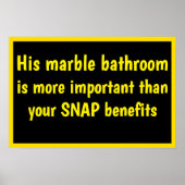 Trumps Marble Bathroom Poster (Voorkant)