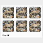 TRUMP'S NEK SCROTUM IS ZWANGER VIERKANTE STICKER (Vel)