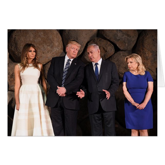 Trumps & netanyahus in Yad Vashem in Israël (Voorkant Horizontaal)