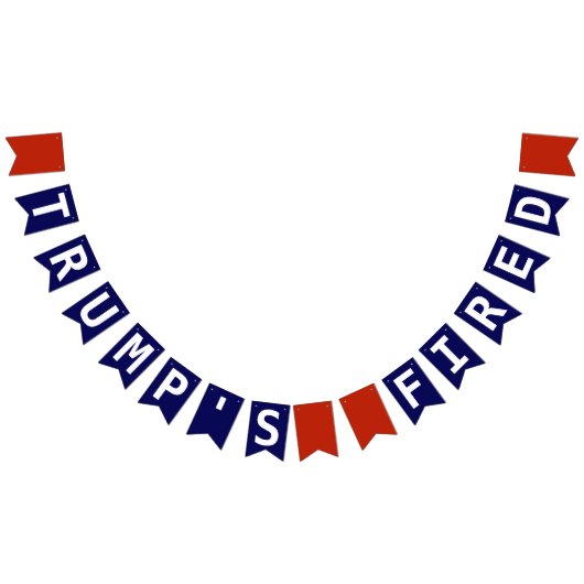 Trumps ontslagen afgetreden impeached Red White Bl Vlaggetjes (Alle)