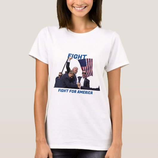 Trumps overwinningsgolf: strijd voor Amerika T-shirt (Voorkant)