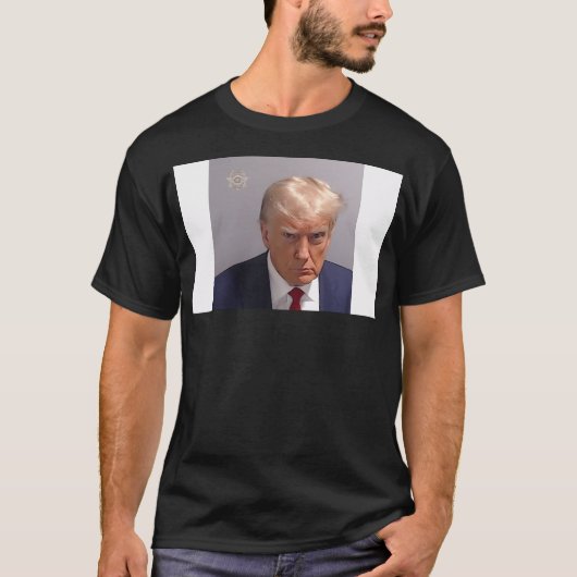 Trumps politiefoto t-shirt (Voorkant)