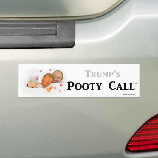 Trump's "Pooty Call"-Bumpersticker Bumpersticker (Op auto)