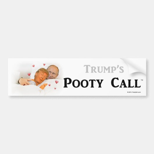 Trump's "Pooty Call"-Bumpersticker Bumpersticker (Voorkant)