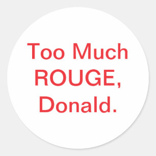 Trump's Rode Regime Hankamer Artjunkhaus Bloost! Ronde Sticker