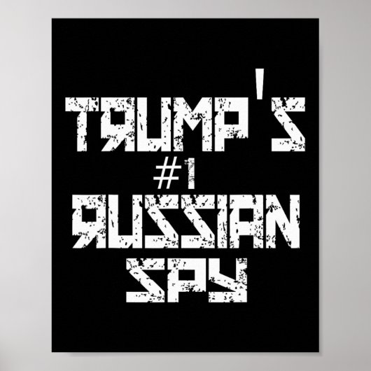 Trump's Russian Spy Funny Conservative Trump  Poster (Voorkant)