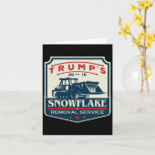 Trump's Sneeuwvlok Verwijderingsdienst Funny Donal Kaart (Gele Bloem)