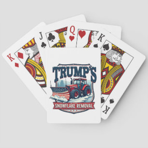 Trump's Sneeuwvlok Verwijderingsdienst Inauguratie Pokerkaarten
