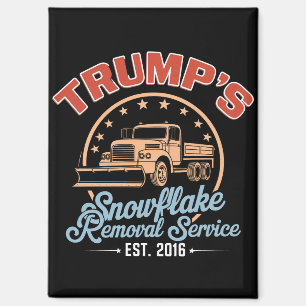 Trump's Sneeuwvlok Verwijderingsdienst Trump 2024  Magneet