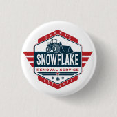 Trump's Snowflake Delete Service Novelty Ronde Button 3,2 Cm (Voorkant)
