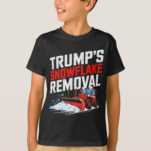 Trumps Snowflake Removal Bold Conservative Statem T-shirt (Voorkant)