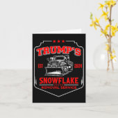 Trumps Snowflake Removal Service (2-kant) Grappig  Kaart (Gele Bloem)