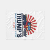 Trump's Snowflake Removal Service Grappig Donald T Fleece Deken (Voorkant (Horizontaal))