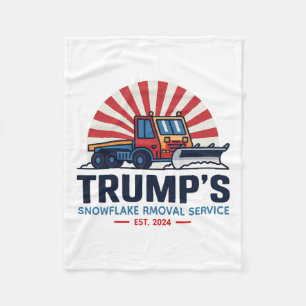 Trump's Snowflake Removal Service Grappig Donald T Fleece Deken