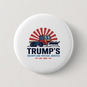 Trump's Snowflake Removal Service Grappig Donald T Ronde Button 5,7 Cm