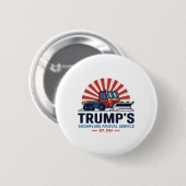 Trump's Snowflake Removal Service Grappig Donald T Ronde Button 5,7 Cm (Voorkant /achterkant)