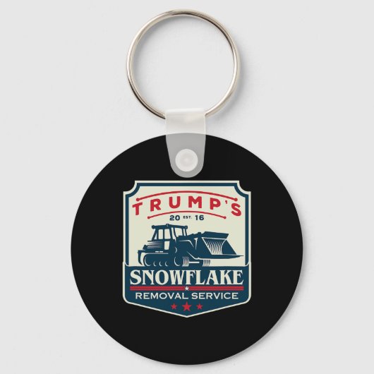 Trump's Snowflake Removal Service Grappig Donald T Sleutelhanger (Voorkant)