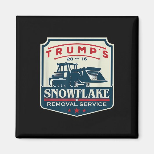 Trumps Snowflake Removal Service Grappig Donald Tr Magneet (Voorkant)