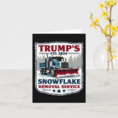 Trumps Snowflake Removal Service Grappig Trump 202 Kaart (Gele Bloem)
