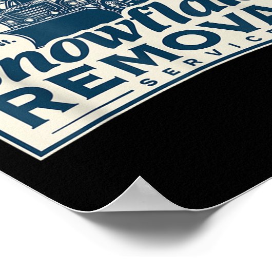 Trumps Snowflake Removal Service Grappig Trump 202 Poster (Hoek)