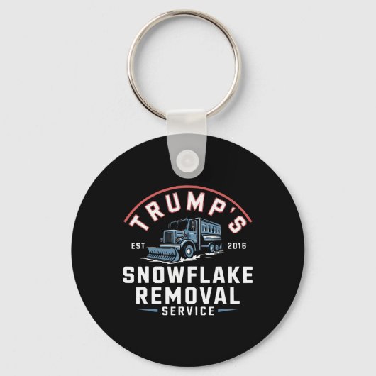 Trumps Snowflake Removal Service Grappig Trump 202 Sleutelhanger (Voorkant)