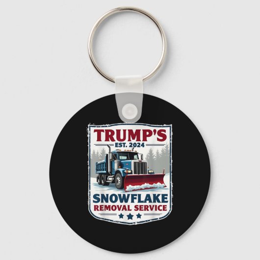 Trumps Snowflake Removal Service Grappig Trump 202 Sleutelhanger (Voorkant)