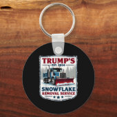 Trumps Snowflake Removal Service Grappig Trump 202 Sleutelhanger (Voorkant)