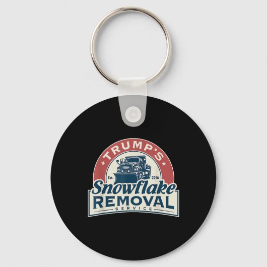 Trumps Snowflake Removal Service Grappig Trump 202 Sleutelhanger (Voorkant)