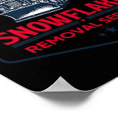 Trump's Snowflake Removal Service Grappig Trump 20 Poster (Hoek)