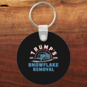 Trump's Snowflake Removal Service Grappig Trump 20 Sleutelhanger (Voorkant)