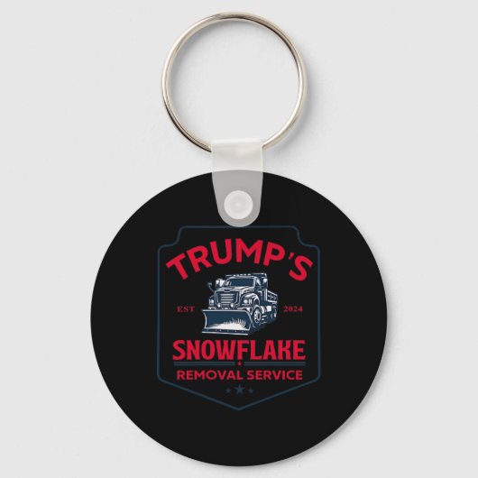 Trump's Snowflake Removal Service Grappig Trump 20 Sleutelhanger (Voorkant)