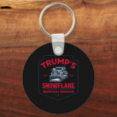 Trump's Snowflake Removal Service Grappig Trump 20 Sleutelhanger (Voorkant)
