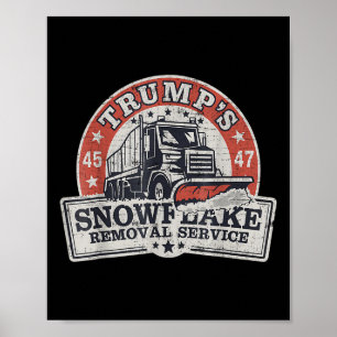 Trumps Snowflake Removal Service Grappig Trump Poster
