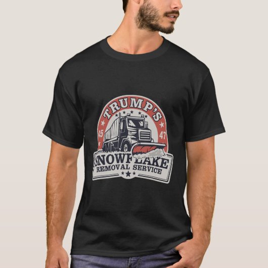 Trump's Snowflake Removal Service Grappig Trump T-shirt (Voorkant)