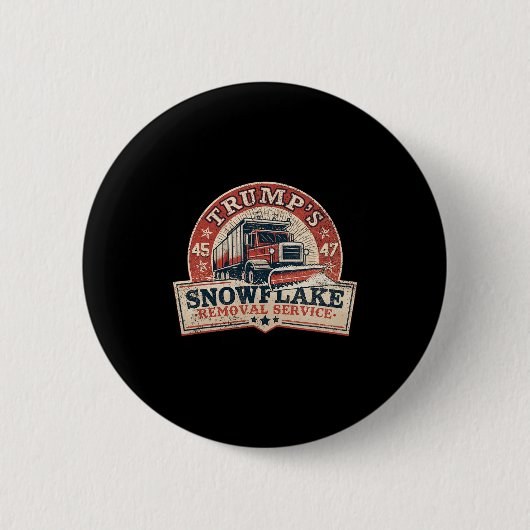 Trump's Snowflake Removal Service Grappig Trump Vi Ronde Button 5,7 Cm (Voorkant)