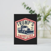 Trump's Snowflake Removal Service Grappige Kerst Briefkaart (Staand voorkant)