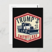 Trump's Snowflake Removal Service Grappige Kerst Briefkaart (Voorkant / Achterkant)