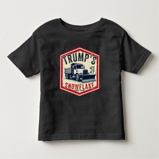 Trump's Snowflake Removal Service Grappige Kerst Kinder Shirts (Voorkant)