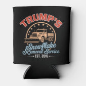 Trump's Snowflake Removal Service Trump 2024 Blikjeskoeler (Voorkant)