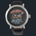 Trump's Snowflake Removal Service Trump 2024 Horloge<br><div class="desc">Trump's Snowflake Removal Service Trump 2024</div>