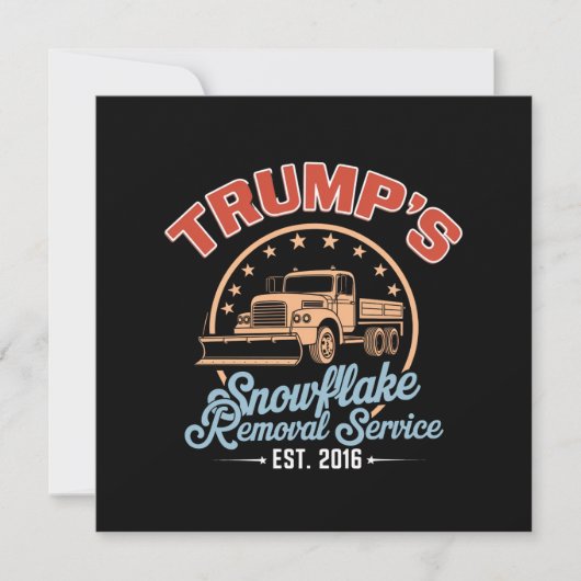 Trump's Snowflake Removal Service Trump 2024 Kaart (Voorkant)